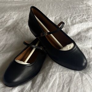 Margaux Black Mary Jane Flats